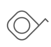 Tape A stylized tape measure
